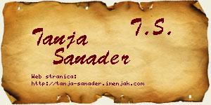 Tanja Sanader vizit kartica